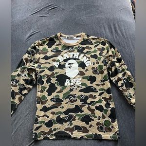 A Bathing Ape big logo long sleeve